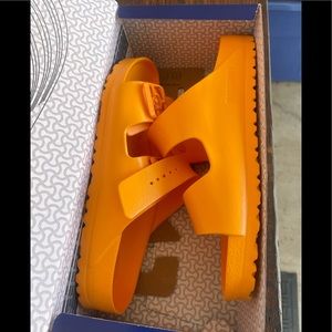 NIB Birkenstock Women's Arizona Essentials Eva: Orange Sandals: Sz 9 1015470